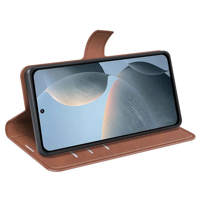 For Xiaomi Redmi K70E 5G / Poco X6 Pro 5G Case Shockproof PU Leather Card Holder Phone Cover