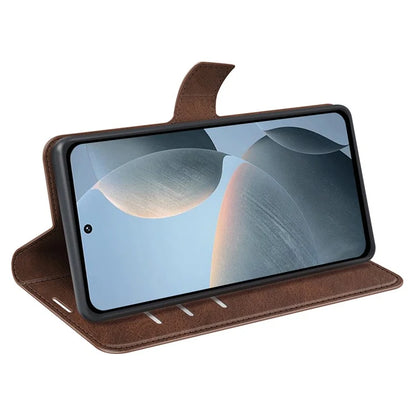 For Xiaomi Redmi K70E 5G / Poco X6 Pro 5G Case Shockproof PU Leather Card Holder Phone Cover