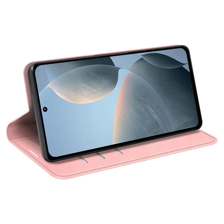 For Xiaomi Redmi K70E 5G / Poco X6 Pro 5G Case PU Leather Magnetic Closure Wallet Phone Cover
