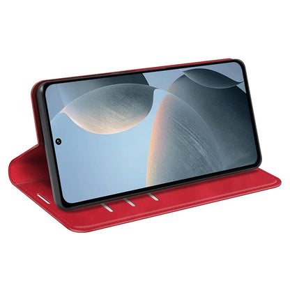 For Xiaomi Redmi K70E 5G / Poco X6 Pro 5G Case PU Leather Magnetic Closure Wallet Phone Cover