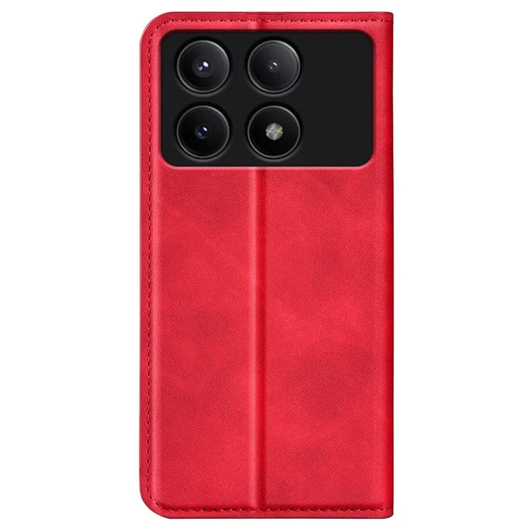 For Xiaomi Redmi K70E 5G / Poco X6 Pro 5G Case PU Leather Magnetic Closure Wallet Phone Cover