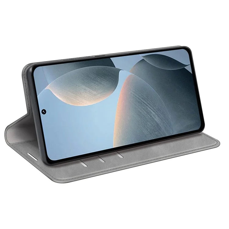For Xiaomi Redmi K70E 5G / Poco X6 Pro 5G Case PU Leather Magnetic Closure Wallet Phone Cover