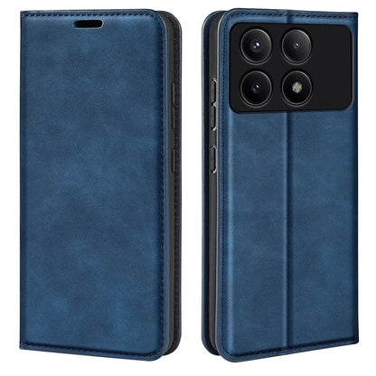 For Xiaomi Redmi K70E 5G / Poco X6 Pro 5G Case PU Leather Magnetic Closure Wallet Phone Cover