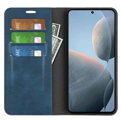 For Xiaomi Redmi K70E 5G / Poco X6 Pro 5G Case PU Leather Magnetic Closure Wallet Phone Cover