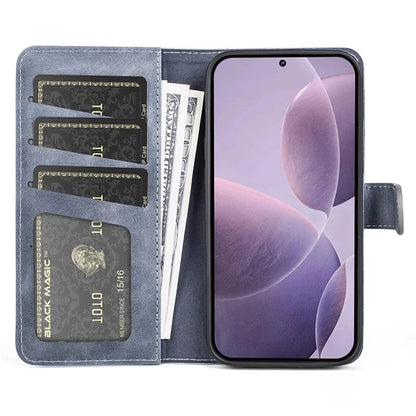For Xiaomi Redmi K70 5G /  K70 Pro 5G Leather Case Stand Function Color Splicing Wallet Cover