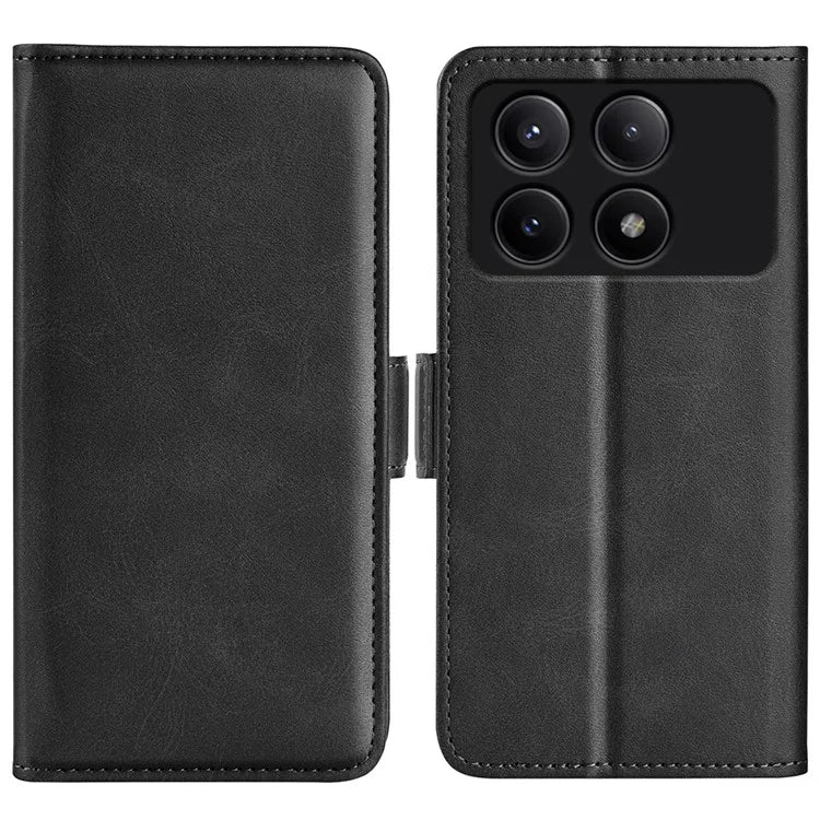 For Xiaomi Redmi K70E 5G / Poco X6 Pro 5G Case Dual Magnetic Clasp Folio Leather Cell Phone Cover