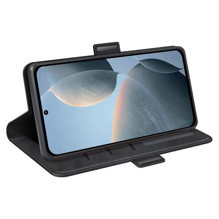 For Xiaomi Redmi K70E 5G / Poco X6 Pro 5G Case Dual Magnetic Clasp Folio Leather Cell Phone Cover