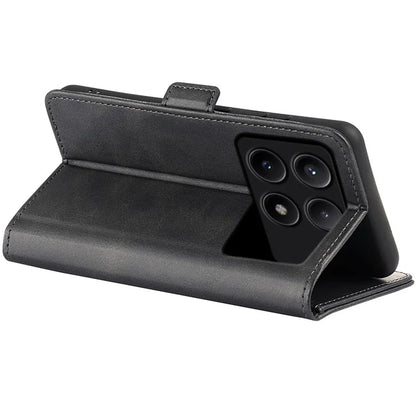 For Xiaomi Redmi K70E 5G / Poco X6 Pro 5G Case Dual Magnetic Clasp Folio Leather Cell Phone Cover