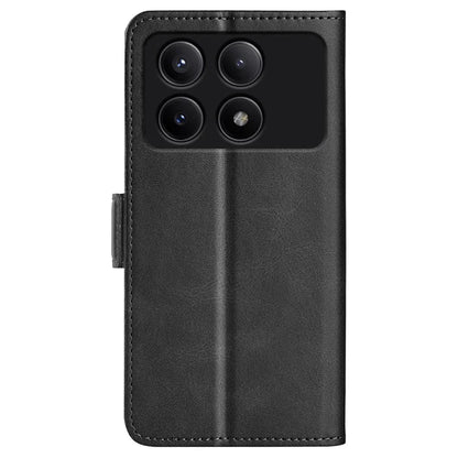 For Xiaomi Redmi K70E 5G / Poco X6 Pro 5G Case Dual Magnetic Clasp Folio Leather Cell Phone Cover