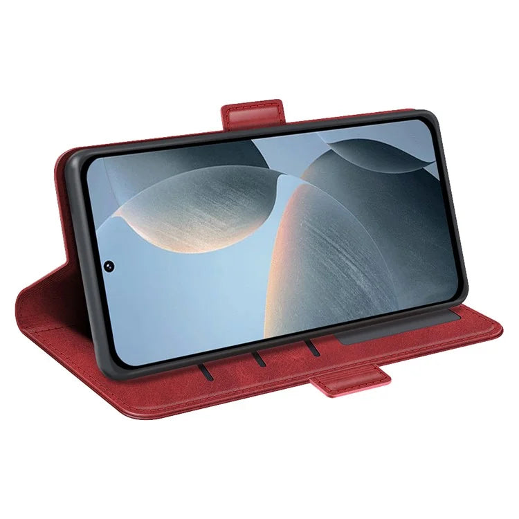 For Xiaomi Redmi K70E 5G / Poco X6 Pro 5G Case Dual Magnetic Clasp Folio Leather Cell Phone Cover