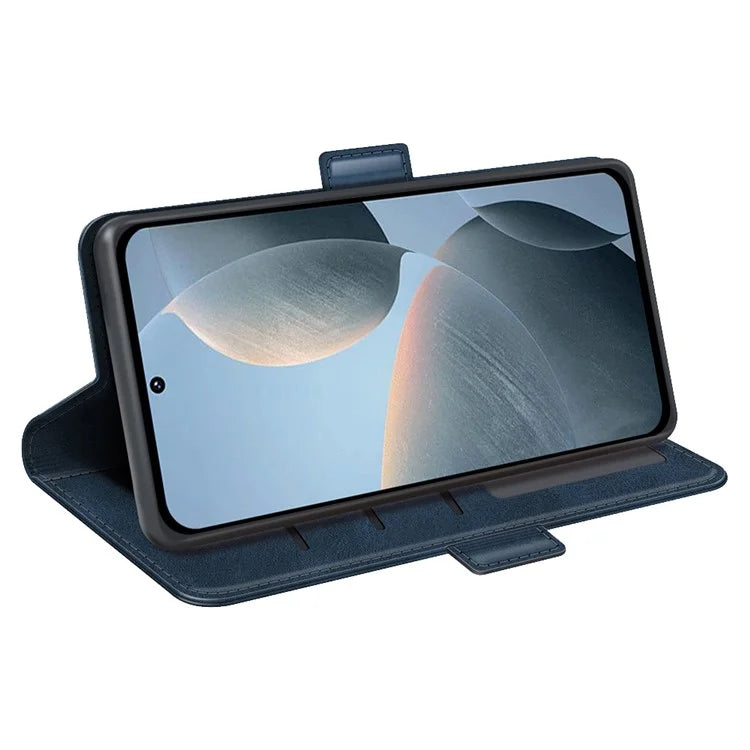 For Xiaomi Redmi K70E 5G / Poco X6 Pro 5G Case Dual Magnetic Clasp Folio Leather Cell Phone Cover