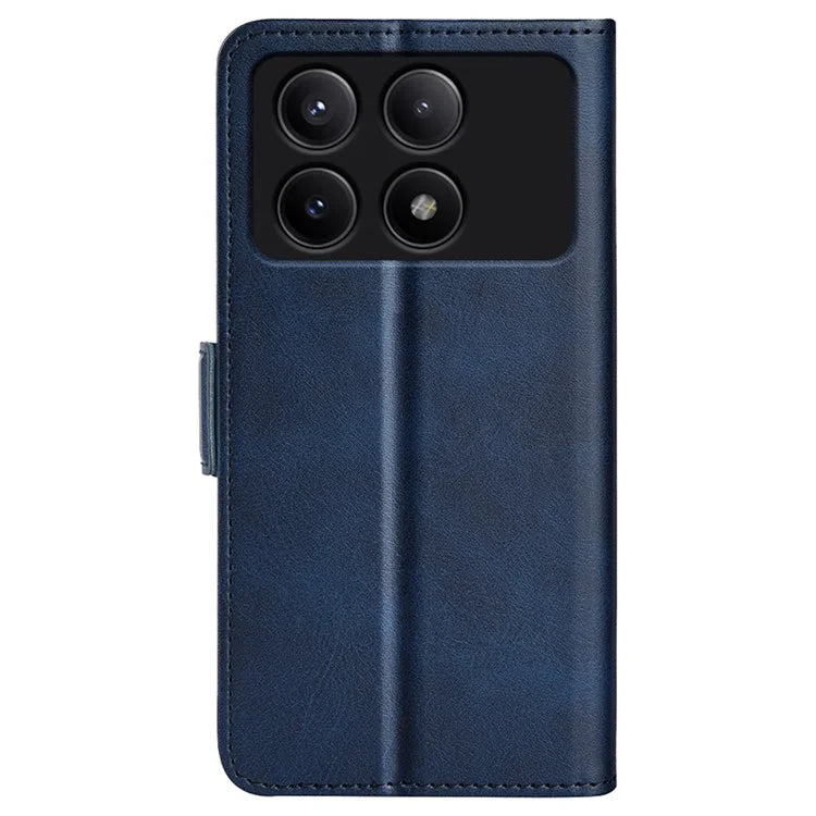 For Xiaomi Redmi K70E 5G / Poco X6 Pro 5G Case Dual Magnetic Clasp Folio Leather Cell Phone Cover