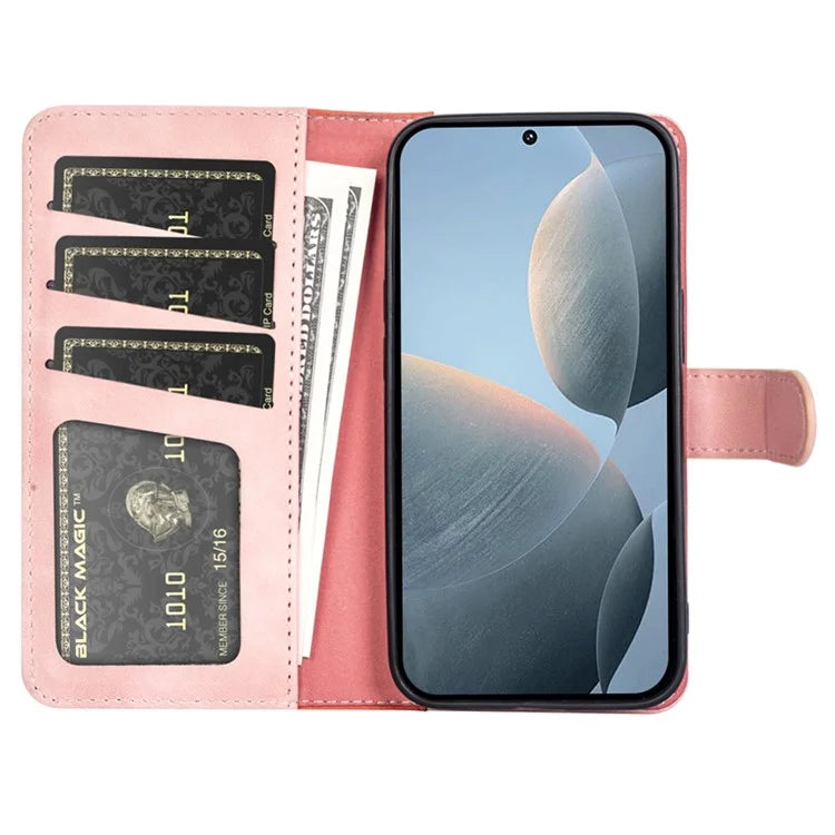 For Xiaomi Redmi K70E 5G / Poco X6 Pro 5G Case Wallet PU Leather Color Splicing Shockproof Phone Cover