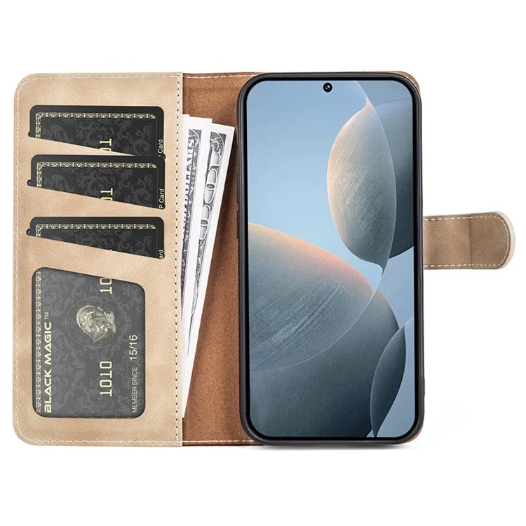 For Xiaomi Redmi K70E 5G / Poco X6 Pro 5G Case Wallet PU Leather Color Splicing Shockproof Phone Cover