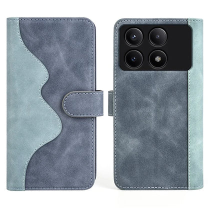 For Xiaomi Redmi K70E 5G / Poco X6 Pro 5G Case Wallet PU Leather Color Splicing Shockproof Phone Cover