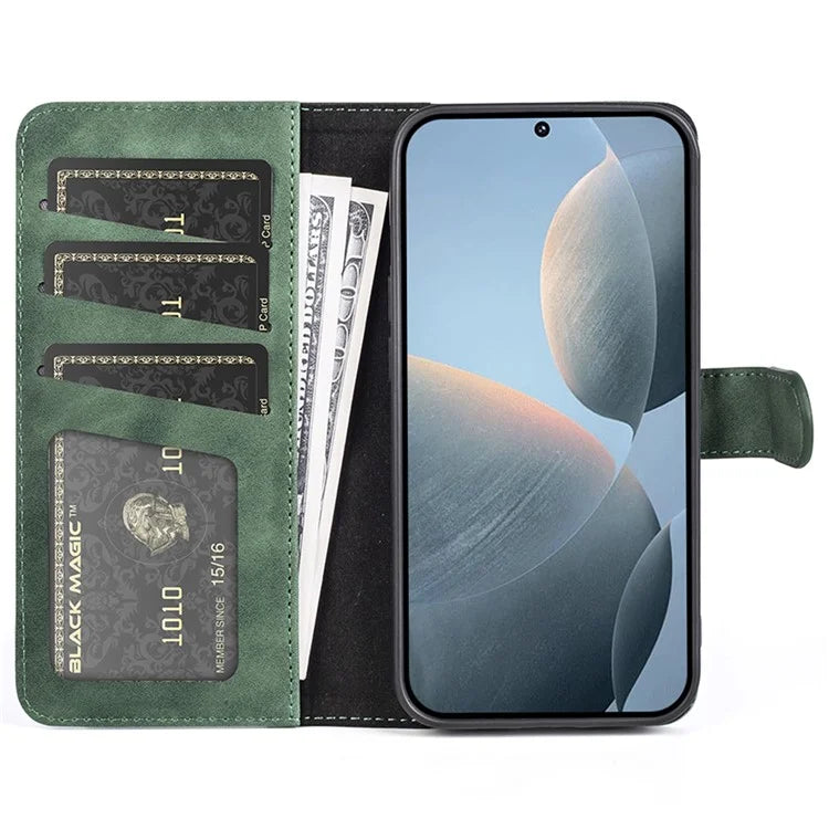 For Xiaomi Redmi K70E 5G / Poco X6 Pro 5G Case Wallet PU Leather Color Splicing Shockproof Phone Cover