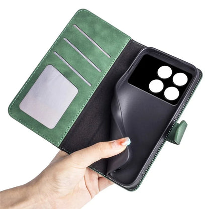 For Xiaomi Redmi K70E 5G / Poco X6 Pro 5G Case Wallet PU Leather Color Splicing Shockproof Phone Cover