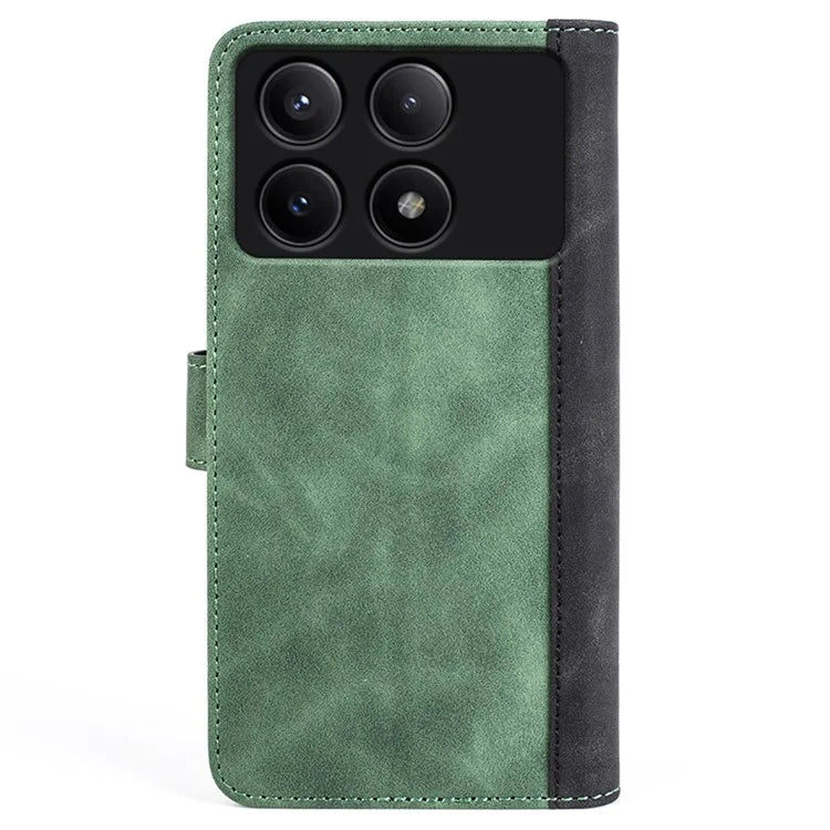 For Xiaomi Redmi K70E 5G / Poco X6 Pro 5G Case Wallet PU Leather Color Splicing Shockproof Phone Cover