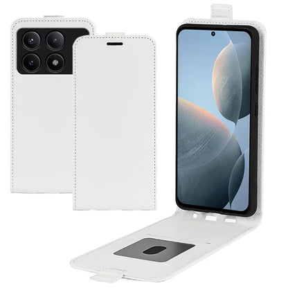 For Xiaomi Redmi K70E 5G / Poco X6 Pro 5G Case Vertical Flip Card Slot Protection Shell