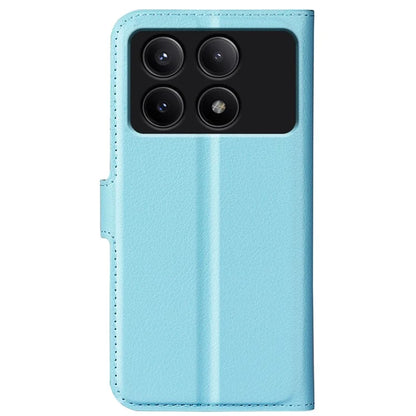 For Xiaomi Redmi K70E 5G / Poco X6 Pro 5G Case PU Leather Litchi Texture Folio Phone Cover