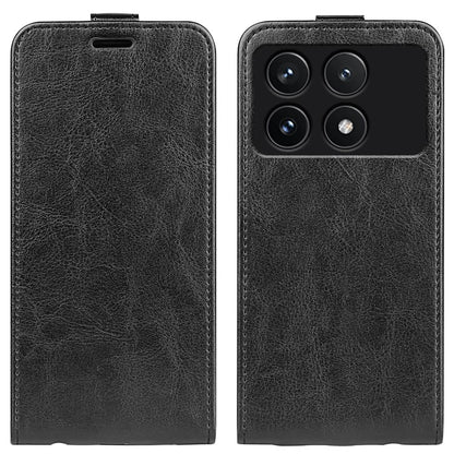 For Xiaomi Redmi K70 5G / K70 Pro 5G Leather Cover Vertical Flip Crazy Horse Texture Phone Case