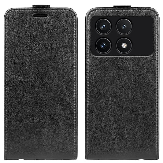 For Xiaomi Redmi K70 5G / K70 Pro 5G Leather Cover Vertical Flip Crazy Horse Texture Phone Case