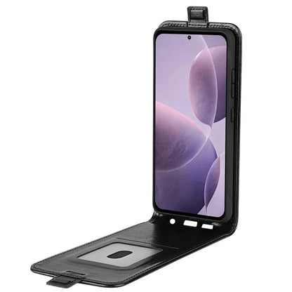 For Xiaomi Redmi K70 5G / K70 Pro 5G Leather Cover Vertical Flip Crazy Horse Texture Phone Case