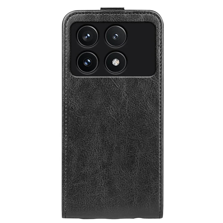 For Xiaomi Redmi K70 5G / K70 Pro 5G Leather Cover Vertical Flip Crazy Horse Texture Phone Case