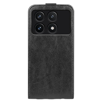 For Xiaomi Redmi K70 5G / K70 Pro 5G Leather Cover Vertical Flip Crazy Horse Texture Phone Case