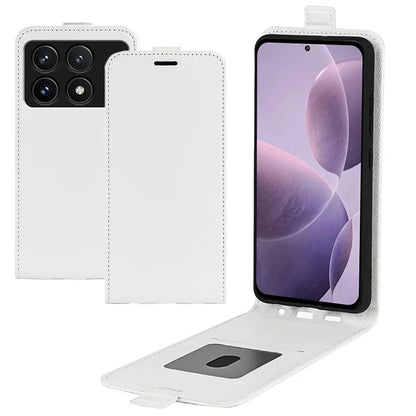 For Xiaomi Redmi K70 5G / K70 Pro 5G Leather Cover Vertical Flip Crazy Horse Texture Phone Case