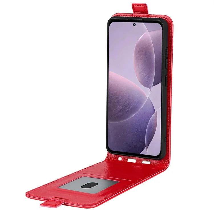 For Xiaomi Redmi K70 5G / K70 Pro 5G Leather Cover Vertical Flip Crazy Horse Texture Phone Case