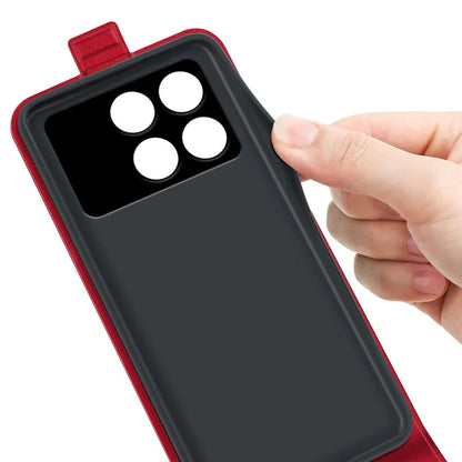 For Xiaomi Redmi K70 5G / K70 Pro 5G Leather Cover Vertical Flip Crazy Horse Texture Phone Case