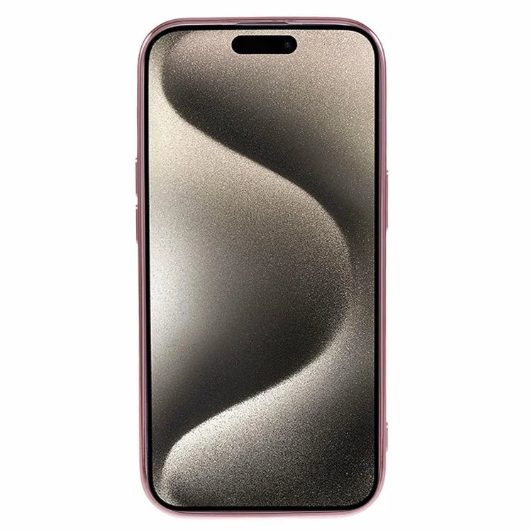 For iPhone 15 Plus TPU Case 6D Electroplating Love Heart Phone Cover