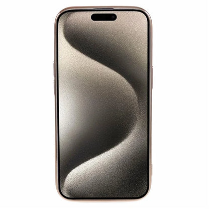 For iPhone 15 Plus TPU Case 6D Electroplating Love Heart Phone Cover