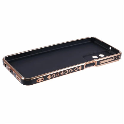 For Samsung Galaxy A23 4G / A23 5G (Global Version) Case 6D Electroplating Love Heart TPU Phone Cover