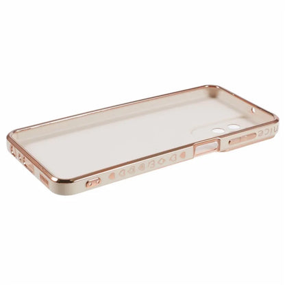 For Samsung Galaxy A23 4G / A23 5G (Global Version) Case 6D Electroplating Love Heart TPU Phone Cover