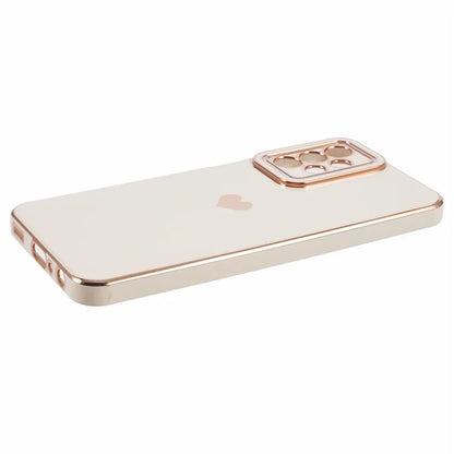 For Samsung Galaxy A23 4G / A23 5G (Global Version) Case 6D Electroplating Love Heart TPU Phone Cover