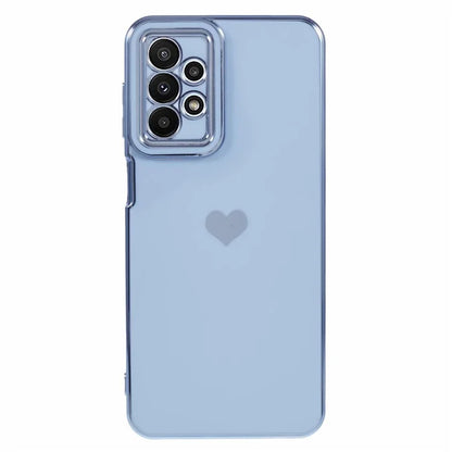 For Samsung Galaxy A23 4G / A23 5G (Global Version) Case 6D Electroplating Love Heart TPU Phone Cover
