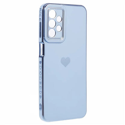 For Samsung Galaxy A23 4G / A23 5G (Global Version) Case 6D Electroplating Love Heart TPU Phone Cover