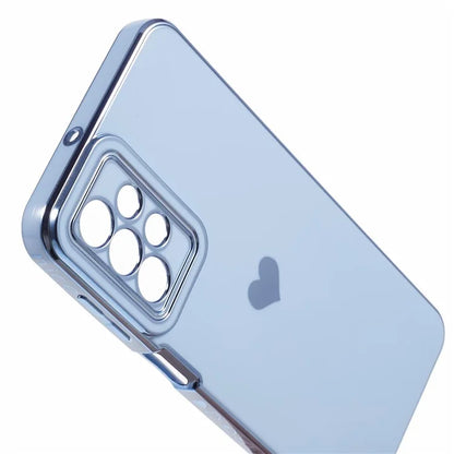 For Samsung Galaxy A23 4G / A23 5G (Global Version) Case 6D Electroplating Love Heart TPU Phone Cover