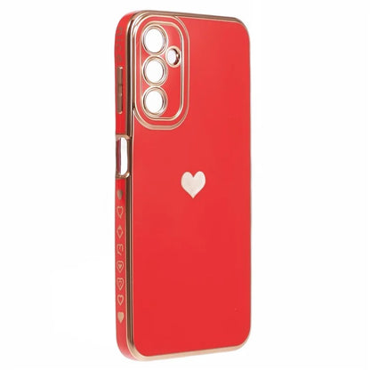 For Samsung Galaxy A13 5G Protective Case 6D Electroplating Love Heart TPU Phone Cover