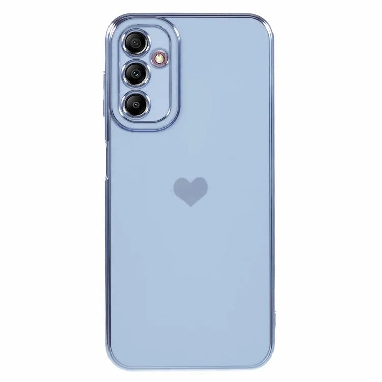 For Samsung Galaxy A13 5G Protective Case 6D Electroplating Love Heart TPU Phone Cover