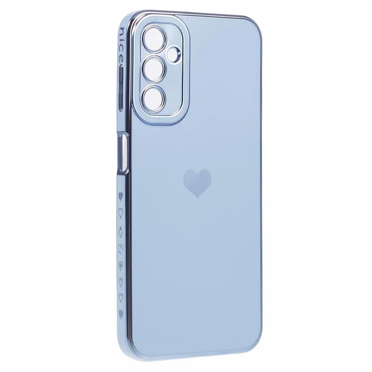 For Samsung Galaxy A13 5G Protective Case 6D Electroplating Love Heart TPU Phone Cover