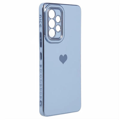 For Samsung Galaxy A53 5G TPU Phone Case Love Heart 6D Electroplating Phone Cover