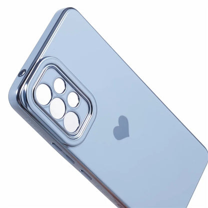 For Samsung Galaxy A53 5G TPU Phone Case Love Heart 6D Electroplating Phone Cover