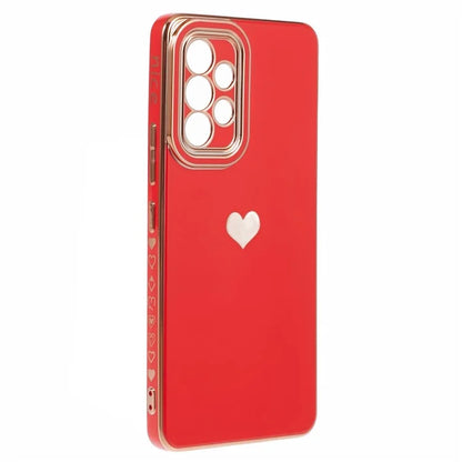 For Samsung Galaxy A53 5G TPU Phone Case Love Heart 6D Electroplating Phone Cover