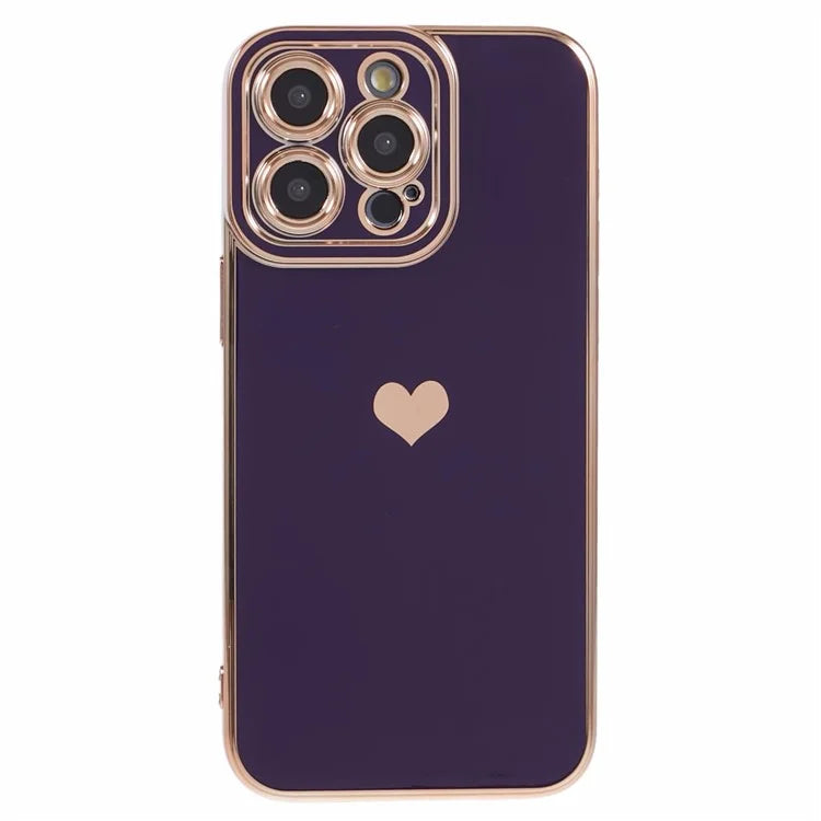 For iPhone 15 Pro Electroplating Case Anti-Drop TPU Slim Phone Cover