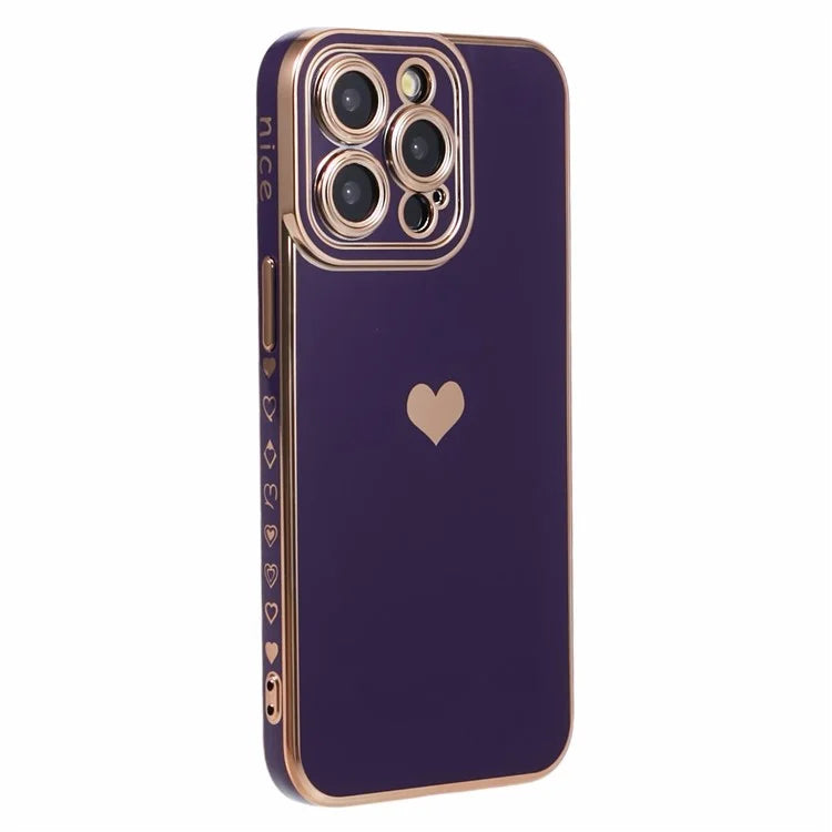 For iPhone 15 Pro Electroplating Case Anti-Drop TPU Slim Phone Cover