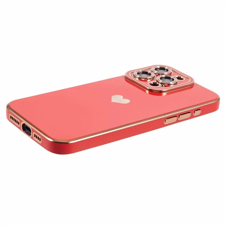 For iPhone 15 Pro Electroplating Case Anti-Drop TPU Slim Phone Cover