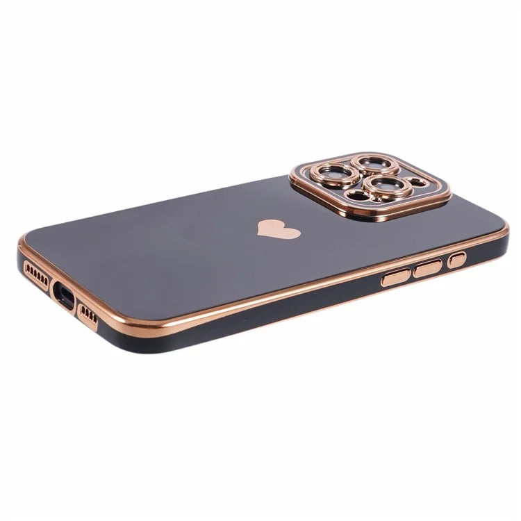 For iPhone 15 Pro Electroplating Case Anti-Drop TPU Slim Phone Cover